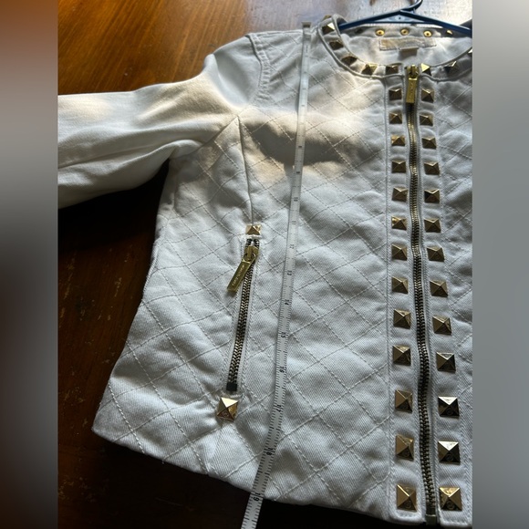 Michael Kors Women’s Jacket Size S / Cream and Gold color - Picture 9 of 12